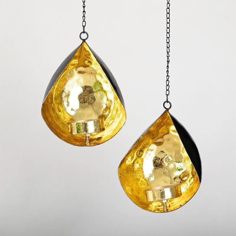 Hira Hanging Tealight Candle Holder - Set Of Two media 4