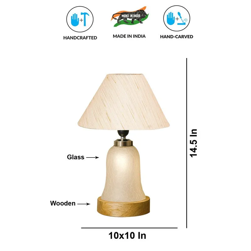 Zoravelle Wooden Table Lamp - Ivory,Brown media 9