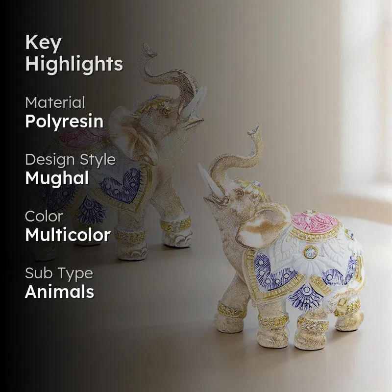 Elephant Duo Showpieces - Set of Two media 2