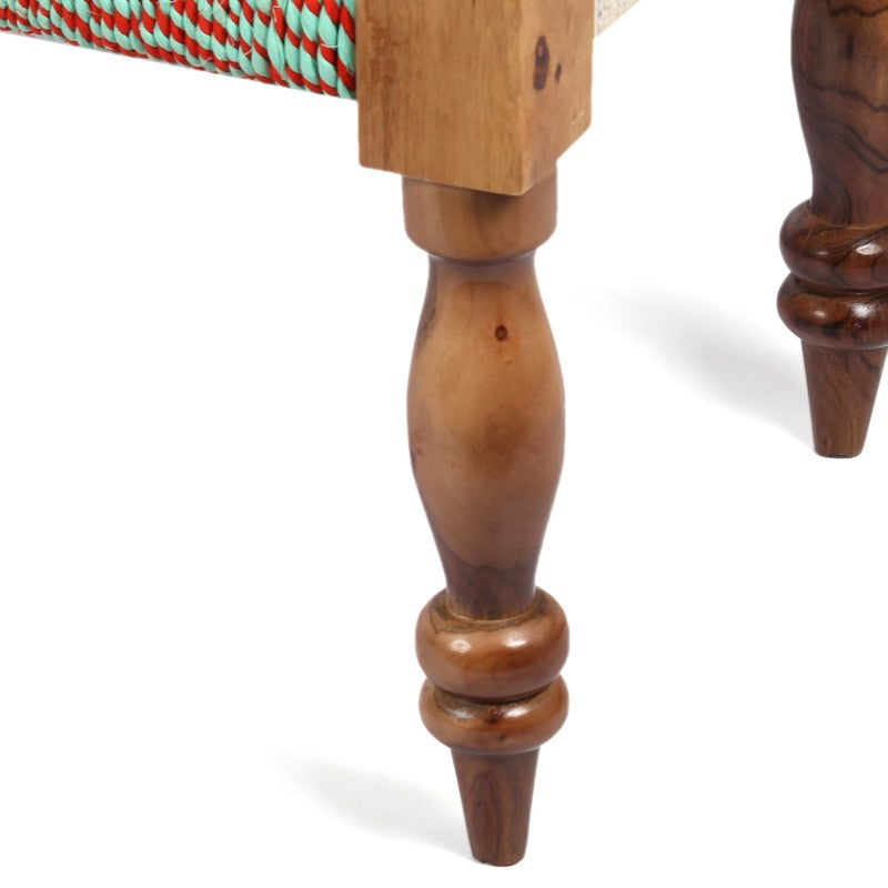 Flavo Sheesham Wooden Bench - Multicolor media 6