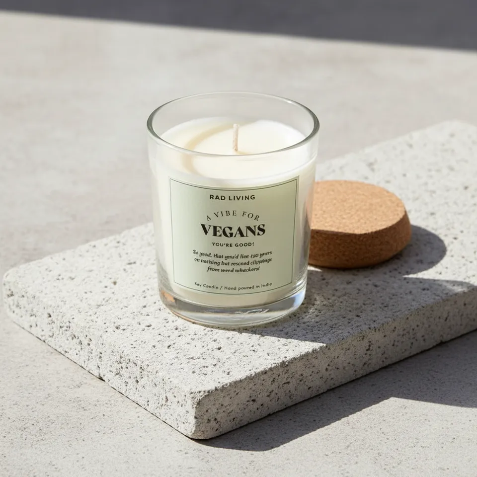 Vegans - Cucumber Lemonade Scented Candle media 1
