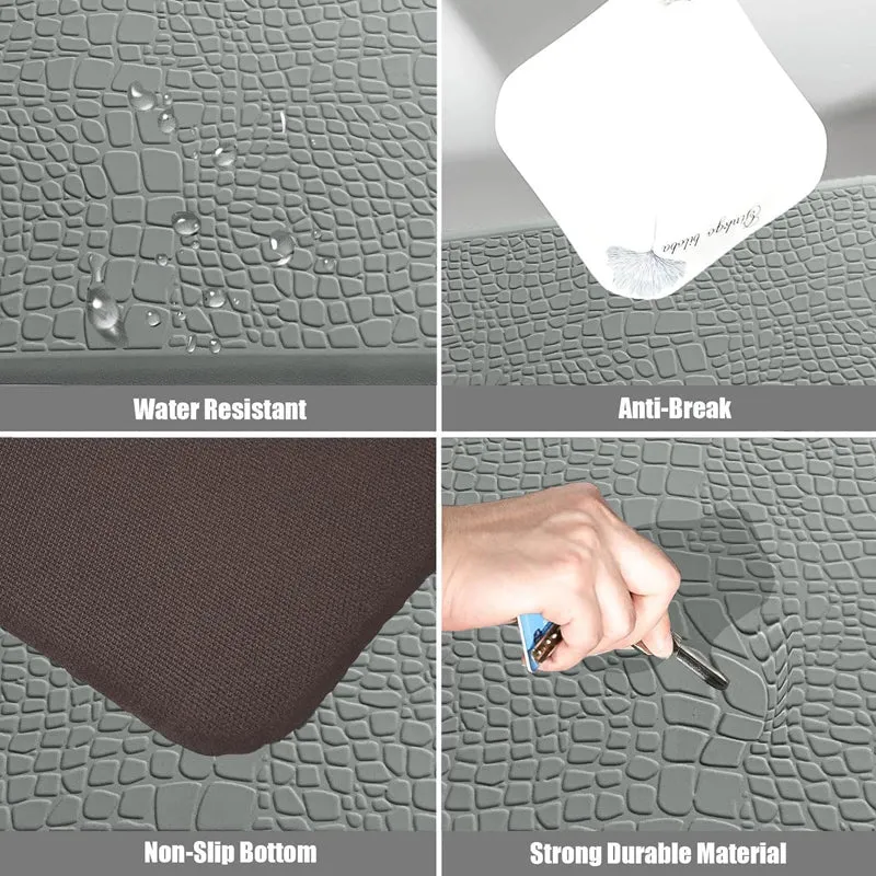 Textura Step Anti Skid Bath Mat - Grey media 4