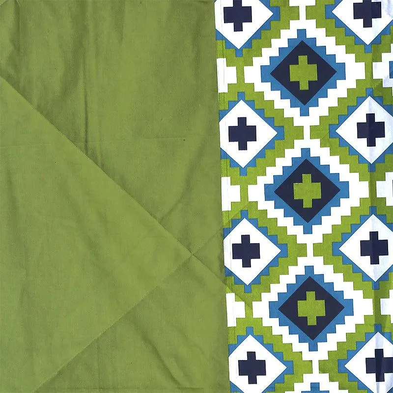 Swayam Green Grandeur Geometric Bedding Set media 5