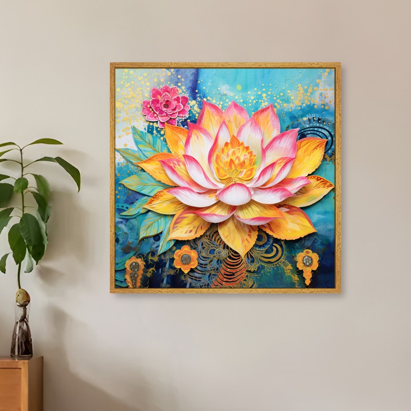 Celestial Koi Wall Art With Frame