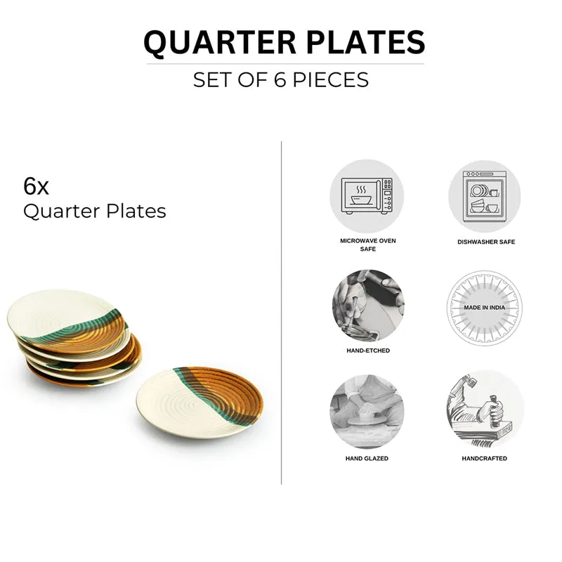 Cinnamon Grove Handcrafted Ceramic Quarter Plate - Set Of Six media 6