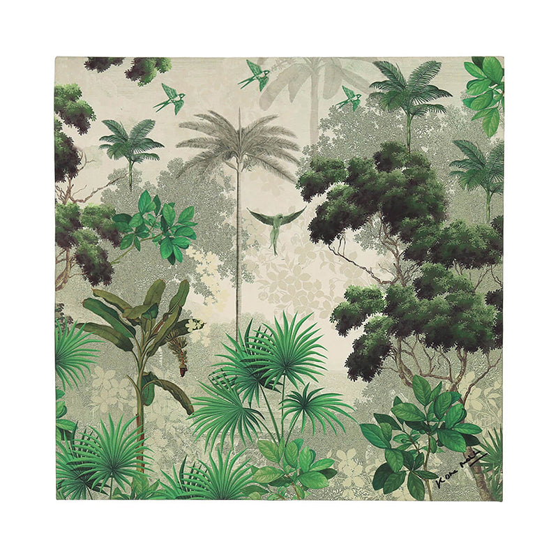 India Circus Tropical Trunk Canvas Wall Art - Set Of Three media 6