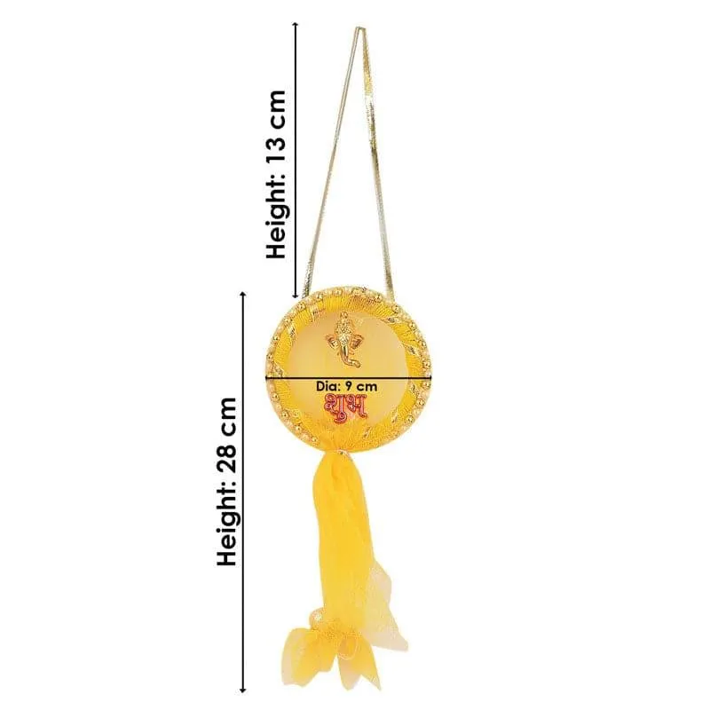 Karishma Fabric Latkan (Yellow) - Set Of Two media 4