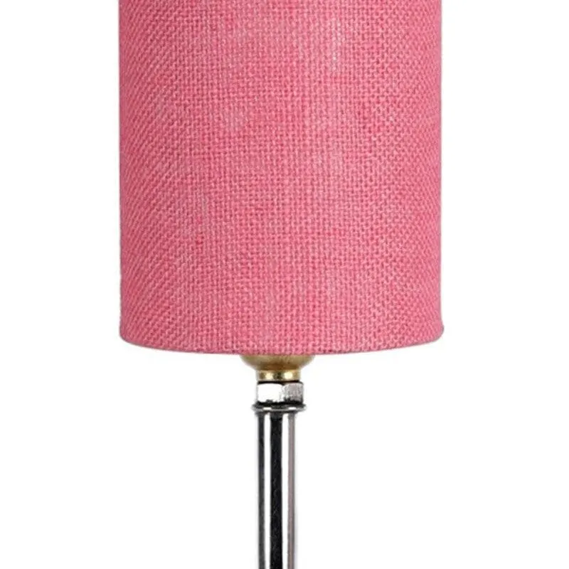 Woody Fabric Table Lamp - Pink,Brown media 6