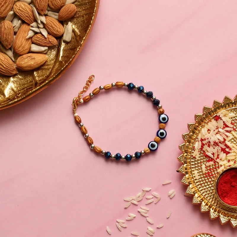 Evil Eye Rakhi with Roli Chawal - Two Piece Set media 1