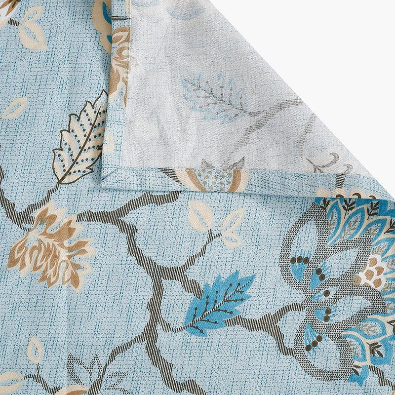 Swayam Hilda Floral Cotton Comforter (Light Blue) - 150 GSM media 5