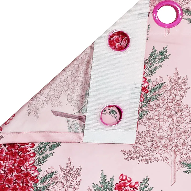 Rosamund Floral Artificial Silk Curtain - Set Of Two media 8