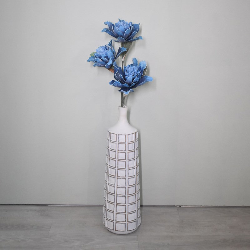Artistic Take On Artificial Dahlia Flower Stem - Blue media 3