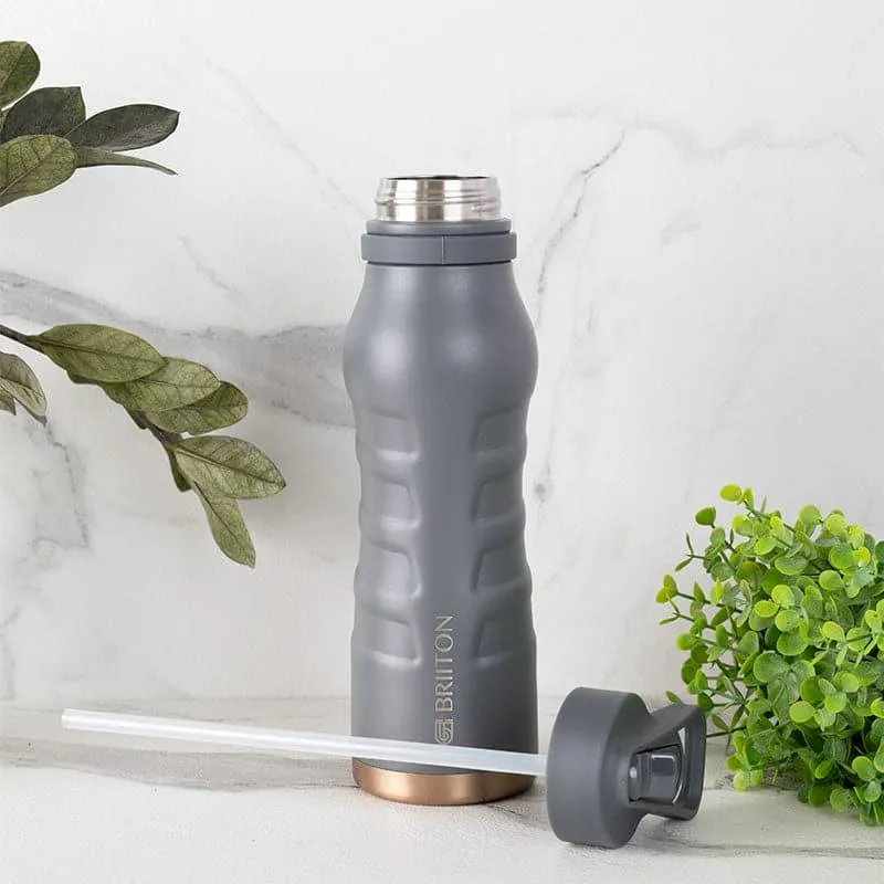 Epiquencher Hot & Cold Thermos Water Bottle (Green & Grey, 750 mL Each) - Set Of Two media 3