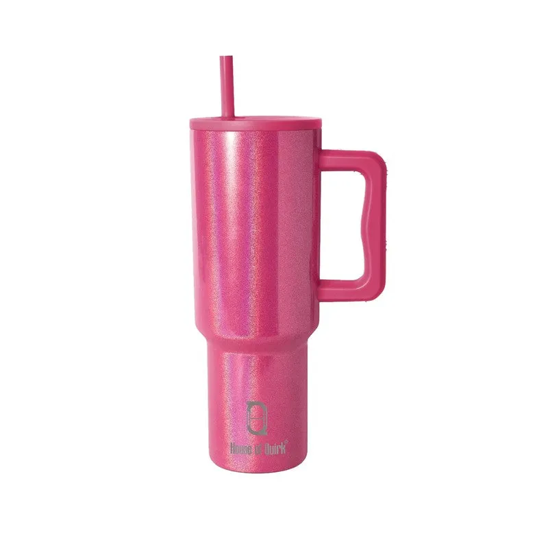 Iridescent Stainless Steel Tumbler (1200 ML) - Dark Pink media 4