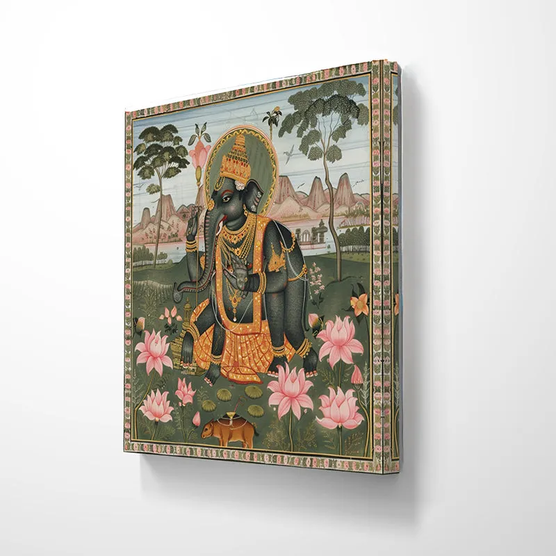 Divinity & Blooms Wall Painting media 5