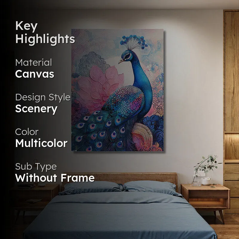 Peacock Psy Wall Painting media 2