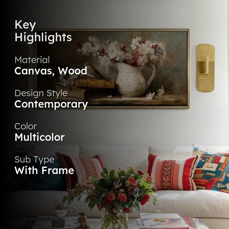 Sparrow Haven Canvas Wall Painting With Frame media 2