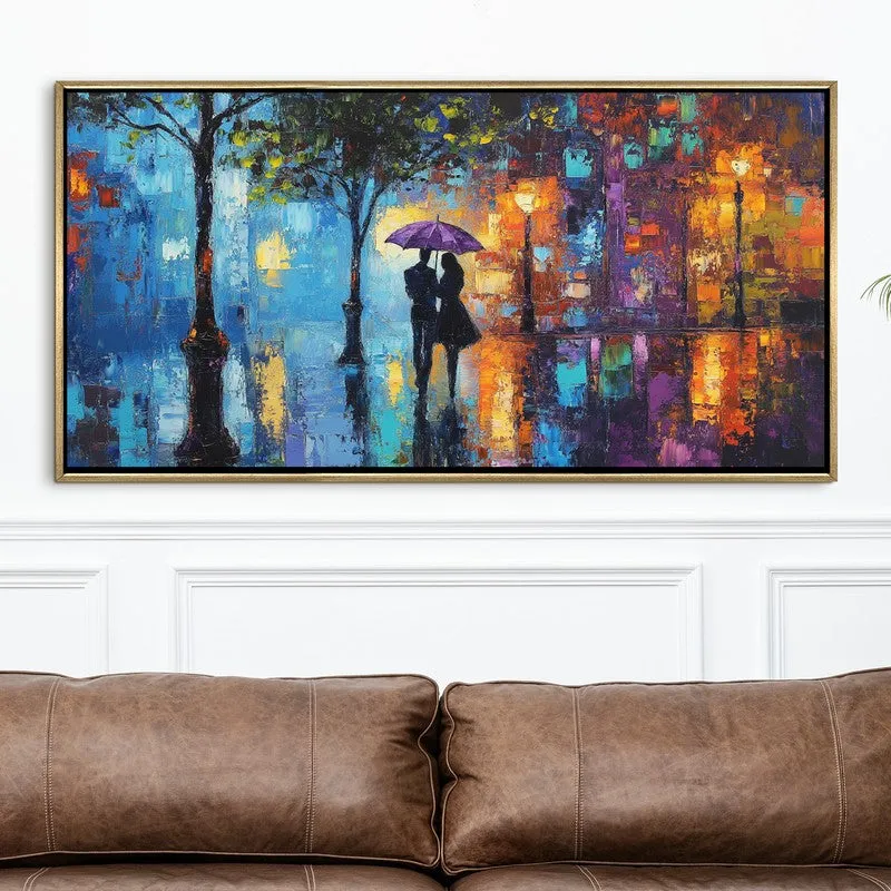 Nocturne Canvas Wall Painting With Frame media 4