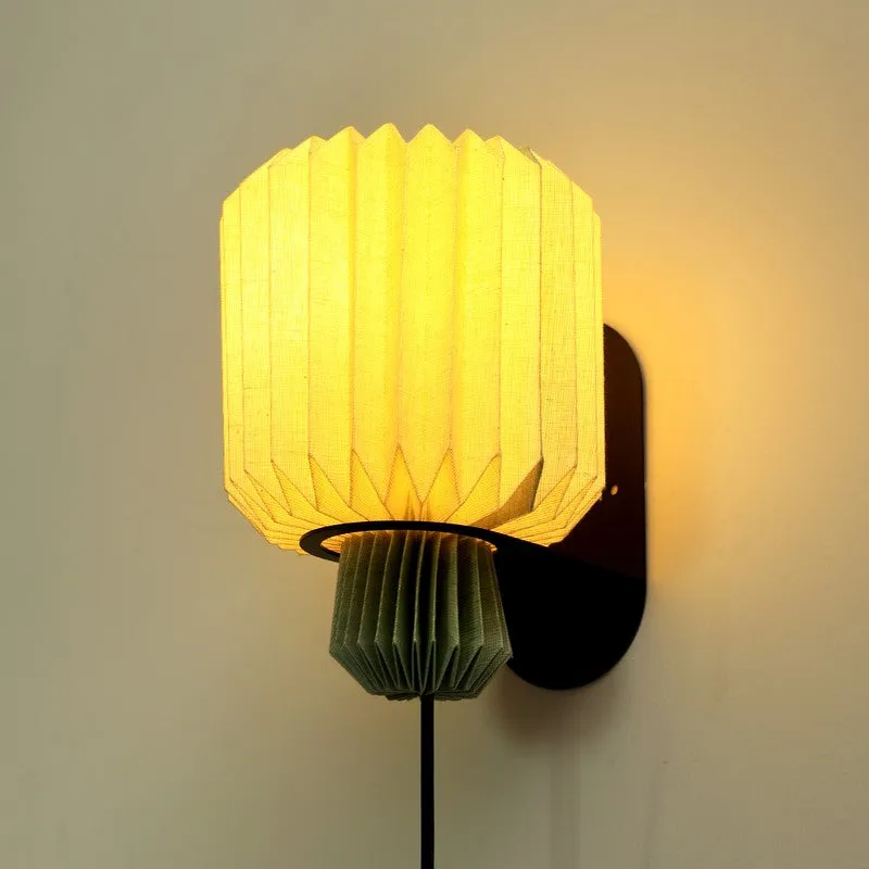 Fig Living Lumi Linen Fold Sconce media 6