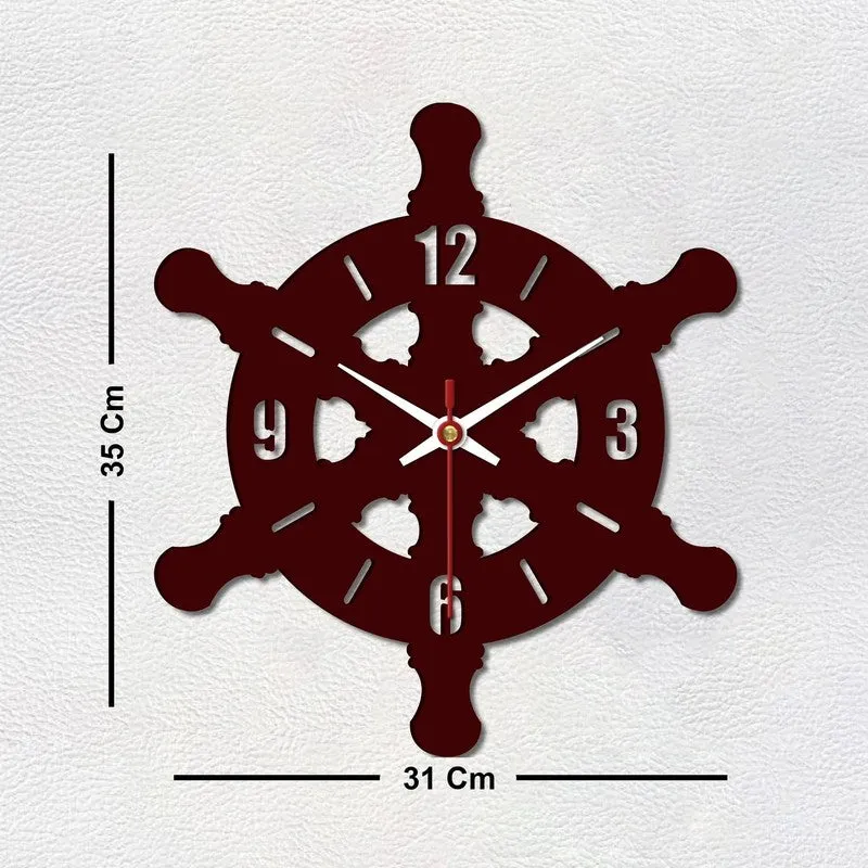 Ocean Helm Wooden Wall Clock media 6