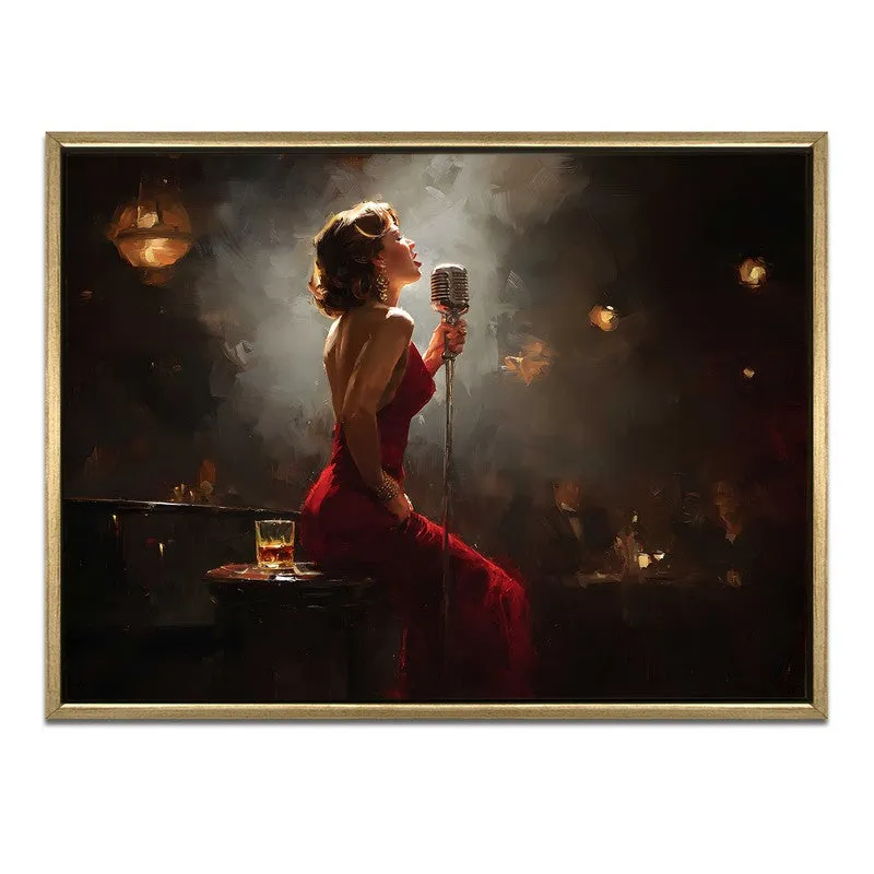 Night Ballad Canvas Wall Painting With Frame media 3