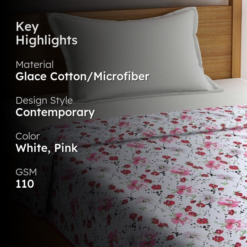 Krissa Printed Glace Cotton/Microfiber Dohar media 2