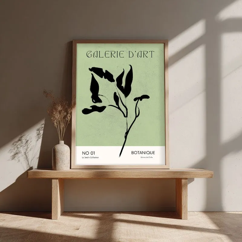 Herbarium Canvas Wall Painting With Brown Frame media 4