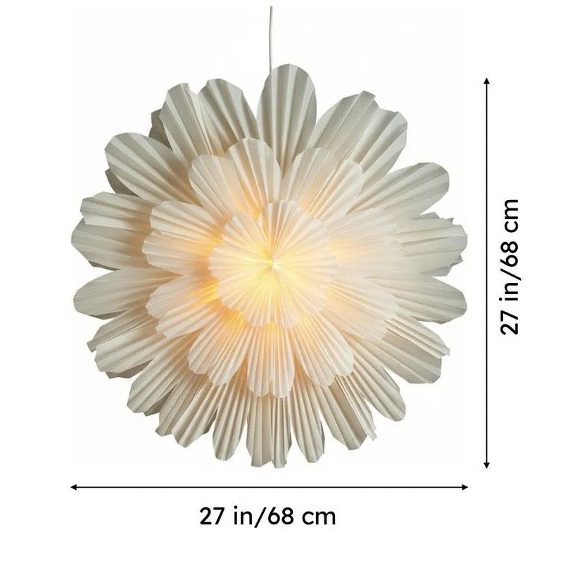 Fig Living Frill Flower Star Flower Festive Light - Christmas Decor Hanging media 8