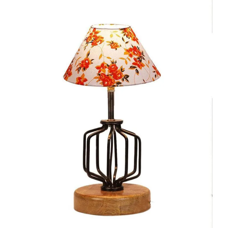 Floral Cosmo Fabric Table Lamp - Multicolor media 5