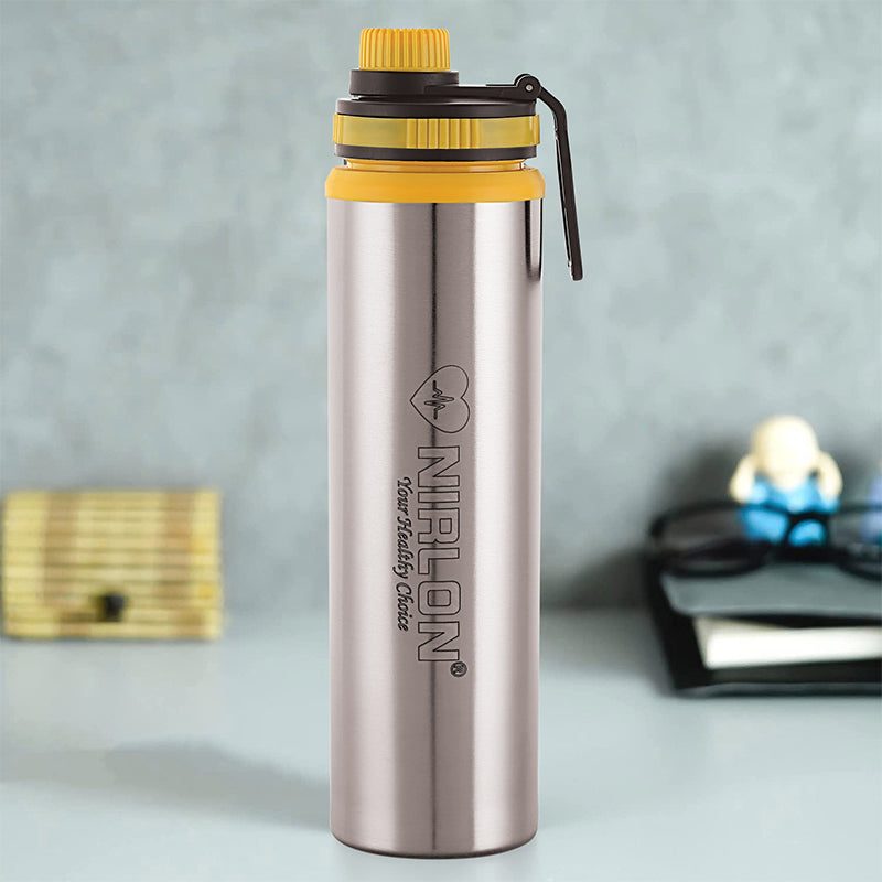 Solene Stainless Steel Water Bottle (Yellow) - 900 mL media 3