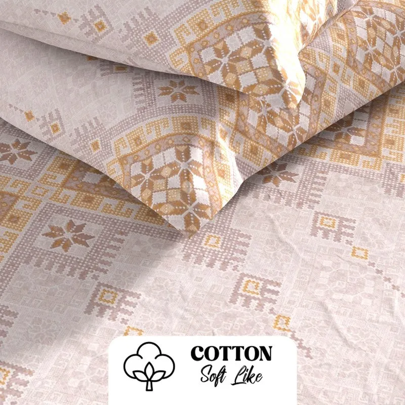 Arlyn Bedsheet (Beige) - 115 GSM media 5