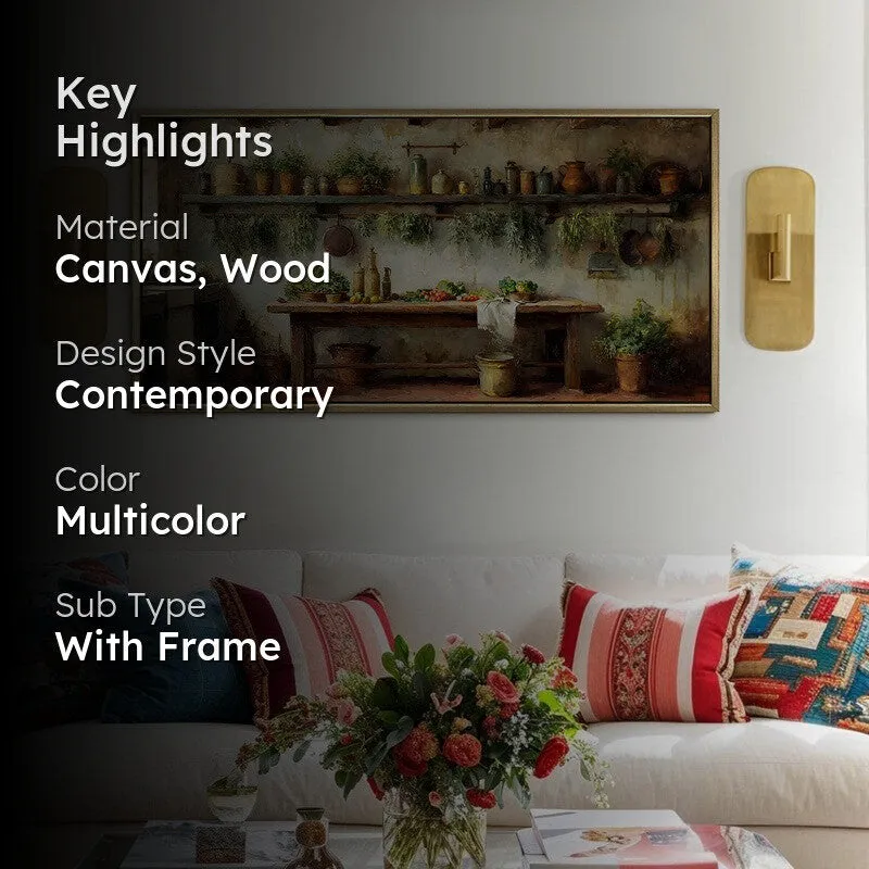 Country Pantry Canvas Wall Painting With Frame media 2