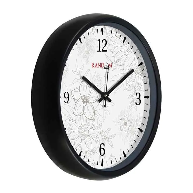 Fleur Wall Clock - White media 4