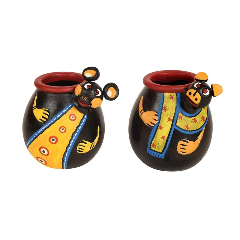 Urshia Terracotta Vase - Set of Two media 4