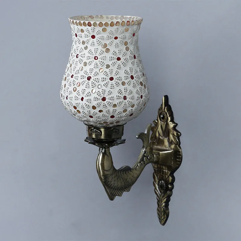 Dinara Ziada Mosaic Glass & Metal Wall Lamp media 3