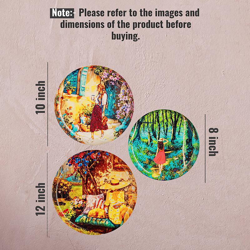 Hybern Printed Metal Wall Plate - Set Of Three media 4