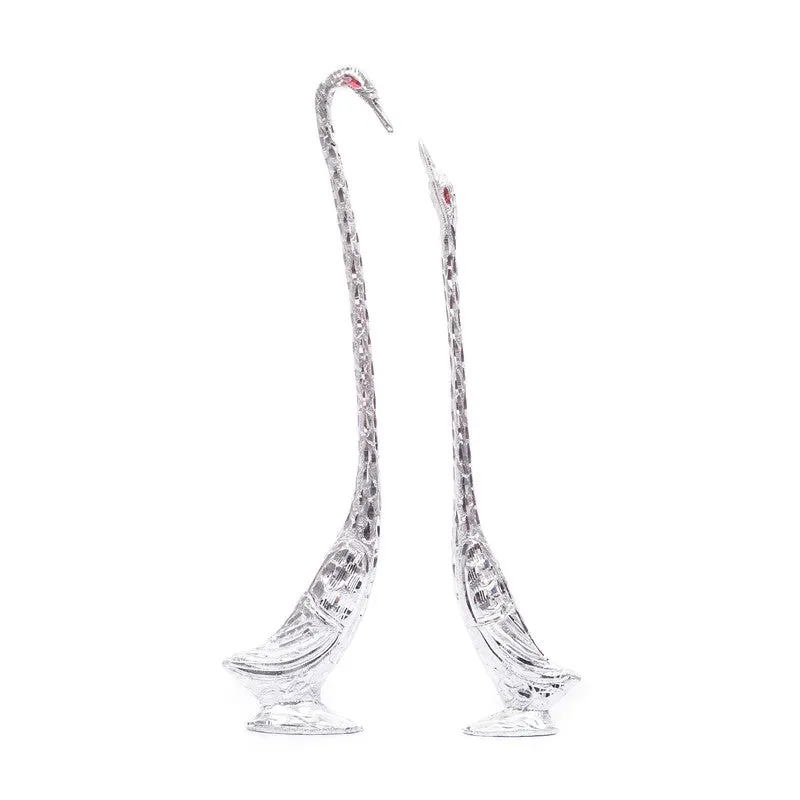 Amour Avian Showpieces (Silver) - Set of Two media 5