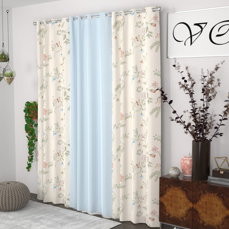 Floral Garden Nest Curtains - Set of Three media 3