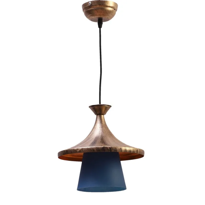 Blue Accent PVC Ceiling Lamp media 3