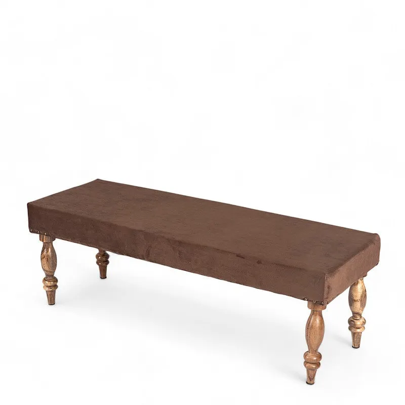 Aviro Sheesham Wooden Bench - Brown media 3