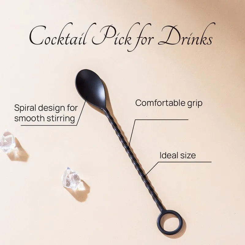 The Onyx Stainless Steel Round Bar Spoon media 4