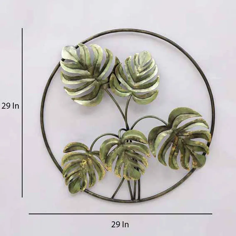 Carved Monstera Iron Wall Accent media 7