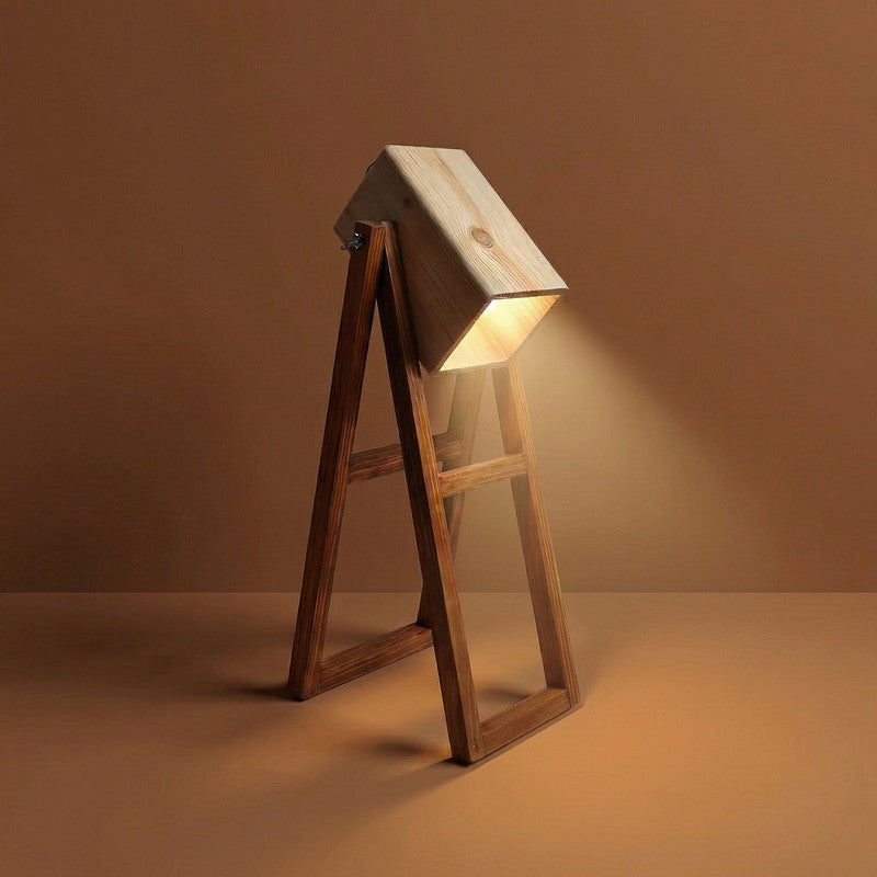 QuietBeam Wooden Table Lamp - Brown media 6