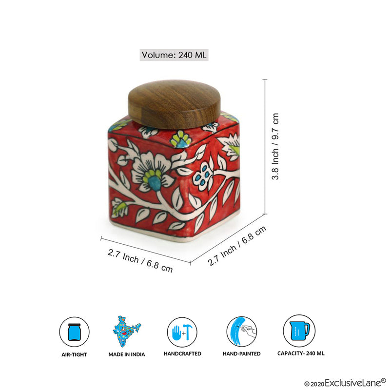 Panchmi Handpainted Airtight Storage Jar - 240 Ml media 7