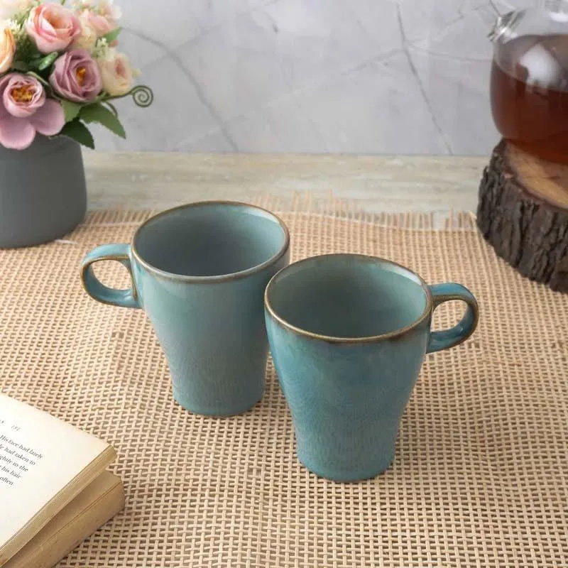 Jamin Ceramic Coffee Mug (300 mL Each) - Set of Two media 3