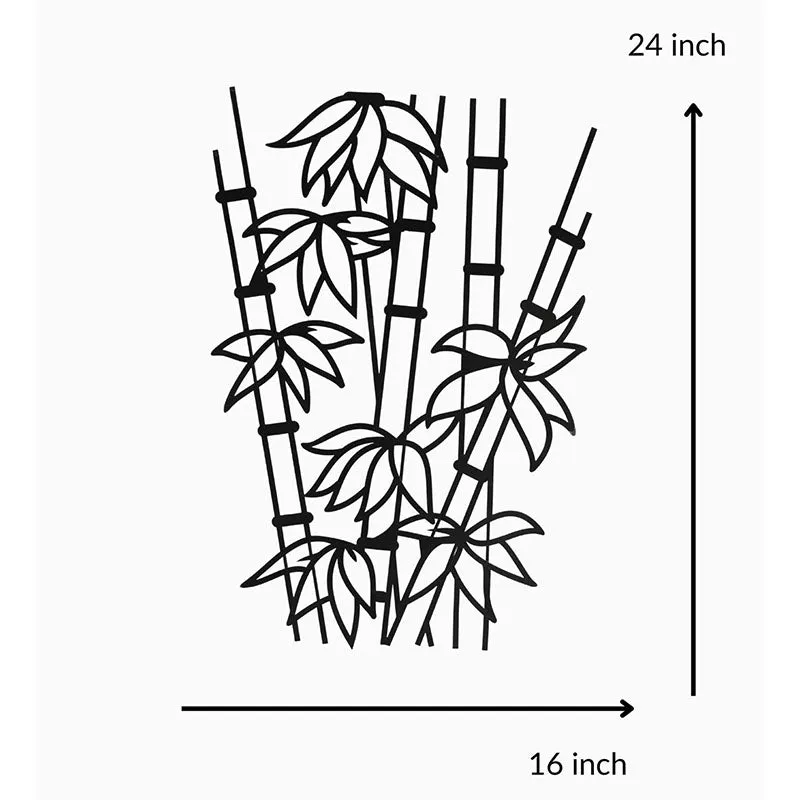 Bamboo Black Iron Wall Accent media 5