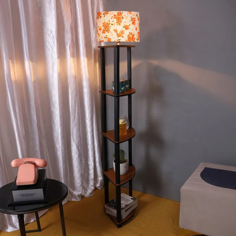 Cylindra Shimmer Floor Lamp I (Floral) media 4