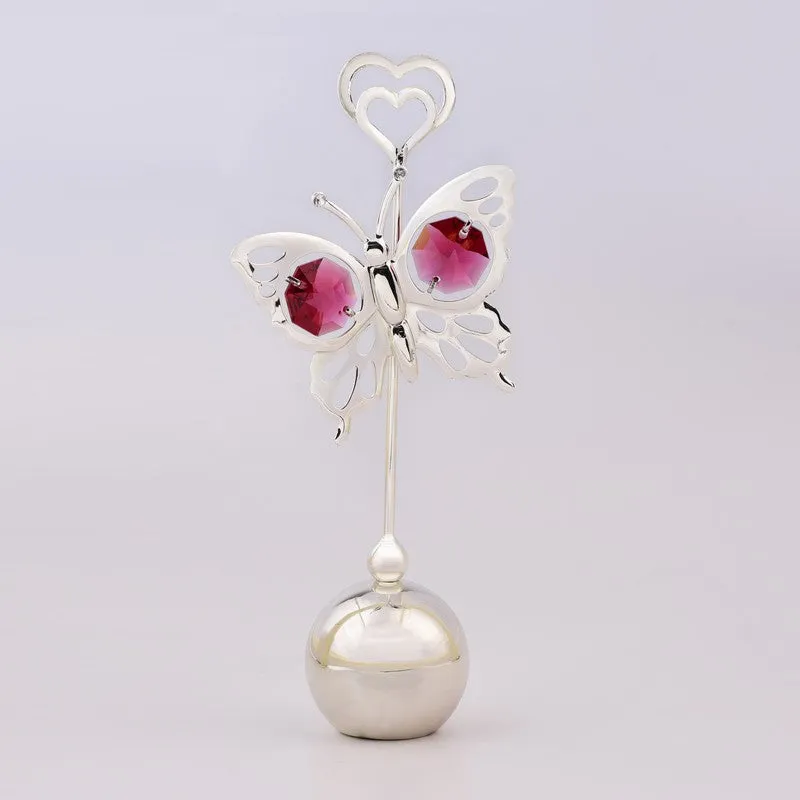 Majestic Flutter Silver Plated Mild Steel Showpiece media 3