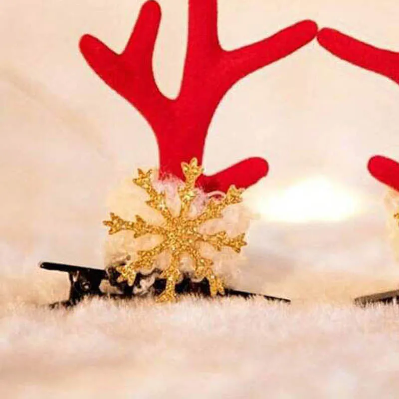 Jingle Bell Antler Christmas Decorative Clip - Set Of Two media 3
