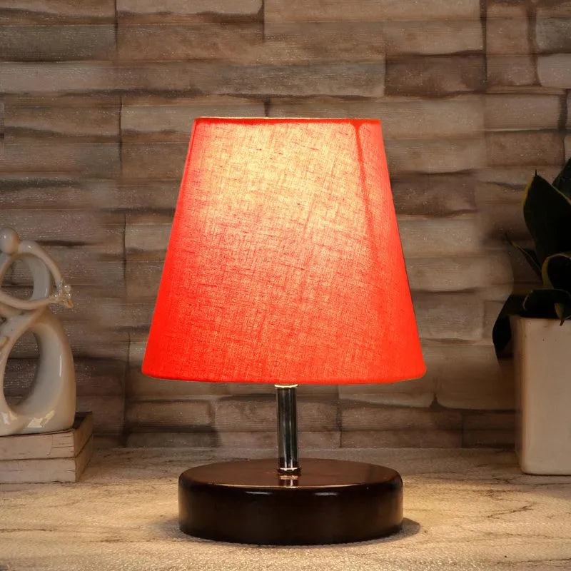 Maxa Fabric Table Lamp - Orange,Black media 1
